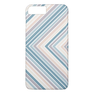 Blue Tan stripes iPhone 8 Plus/7 Plus Case
