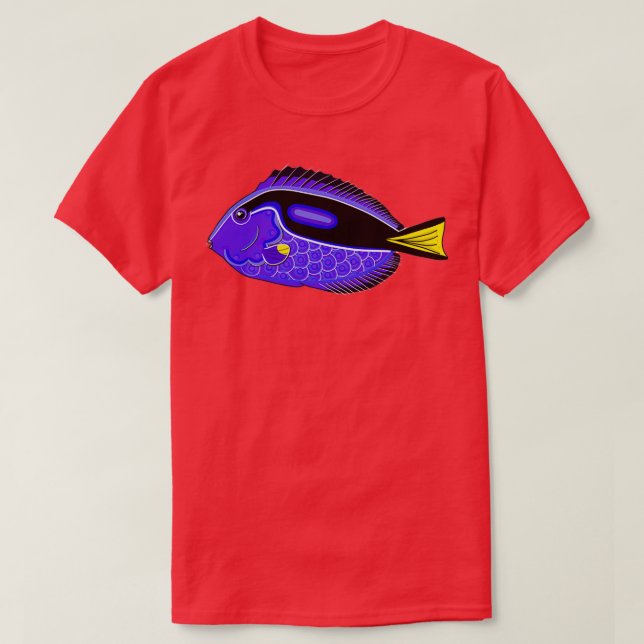 Blue tang fish koinobori style T-Shirt (Design Front)