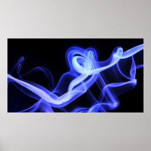 Blue Tango Picture - Abstract Poster