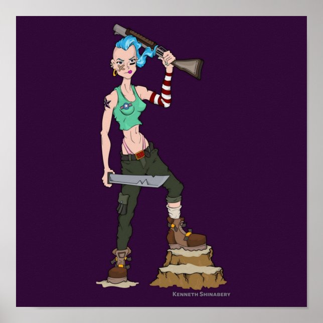 Blue Tank Girl FULL Poster (Front)