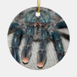 blue tarantula ceramic tree decoration