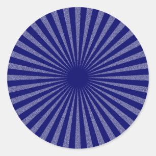 Blue Target - Classic Round Sticker