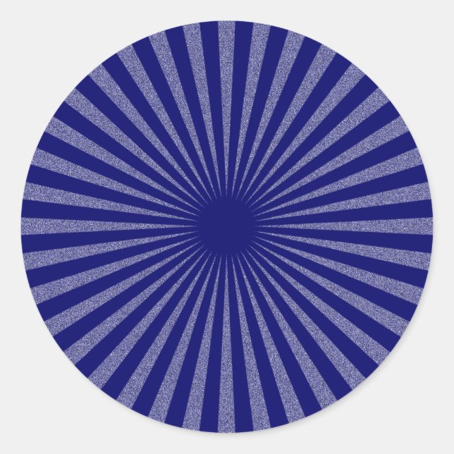 Blue Target - Classic Round Sticker (Front)