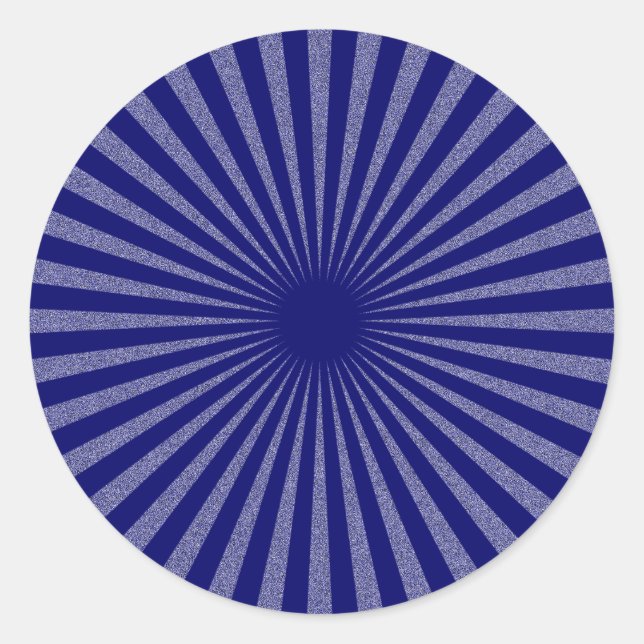 Blue Target - Classic Round Sticker (Front)