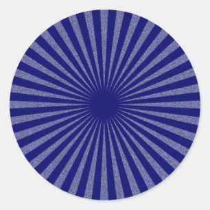Blue Target - Classic Round Sticker