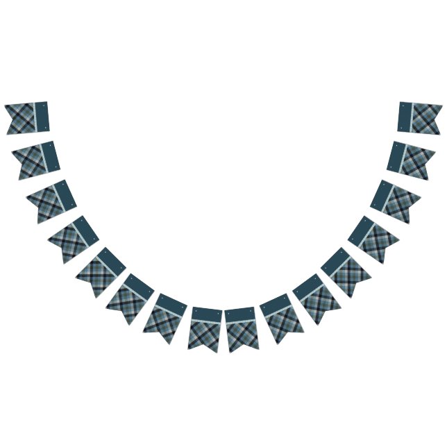 Blue Tartan bunting banner (All)
