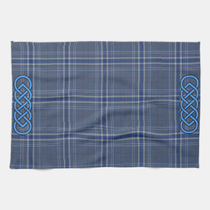 Blue Tartan Celtic Towel