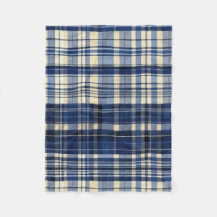Blue Tartan Fleece Blanket