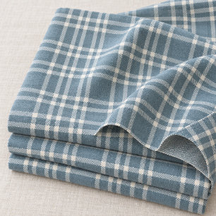 Blue Tartan Plaid Scottish Clan Pattern Fabric