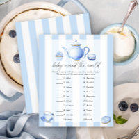 Blue tea party - Baby around the world game