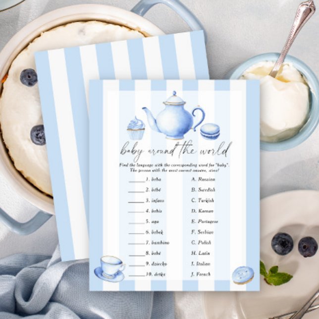 Blue tea party - Baby around the world game (Creator Uploaded)