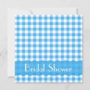 Blue Tea Party Bridal Shower Invitation