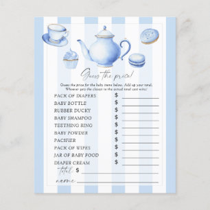 Blue tea party - Guess the price Game