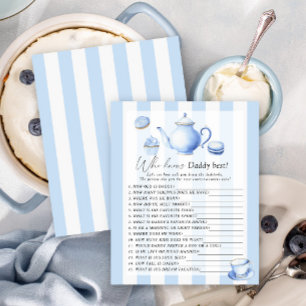 Blue Tea party - Who knows daddy best game