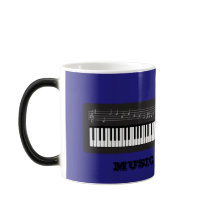 BLUE TEACHER APPRECIATION PIANO MUSIC MORPHING MUG