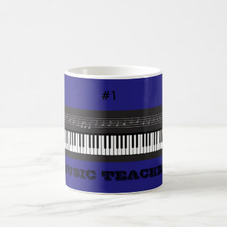 BLUE TEACHER APPRECIATION PIANO MUSIC MORPHING MUG