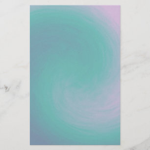 Blue, Teal and Purple Swirl Stationery