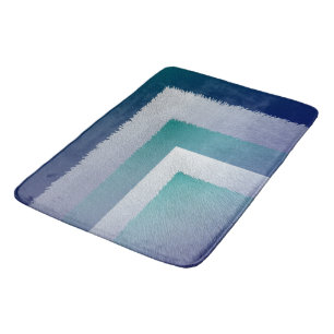 blue teal grey ex pastel bath mat