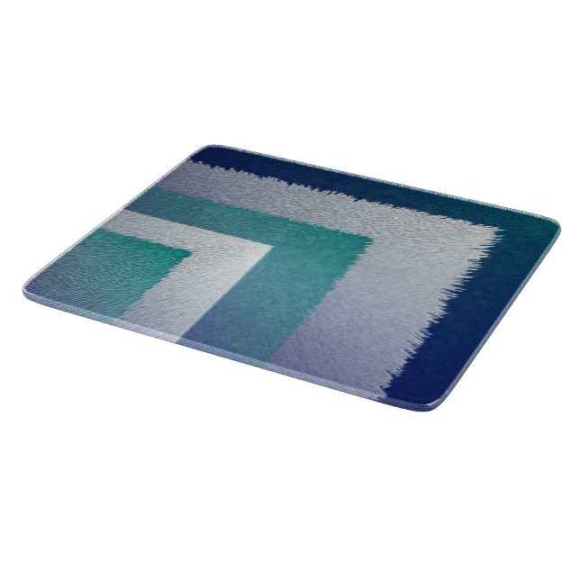 blue teal grey ex pastel cutting board (Corner)