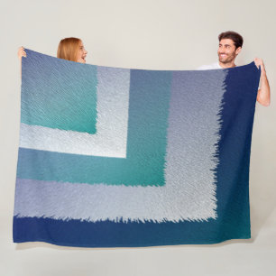 blue teal grey ex pastel fleece blanket