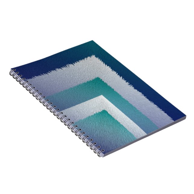 blue teal grey ex pastel notebook (Right Side)