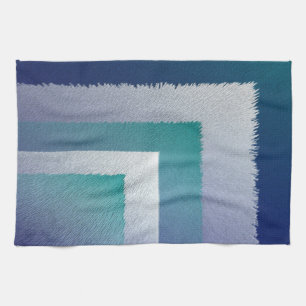 blue teal grey ex pastel tea towel