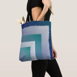 blue teal grey ex pastel tote bag