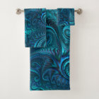 Blue & Teal Octopus Tentacles Spiral Pattern