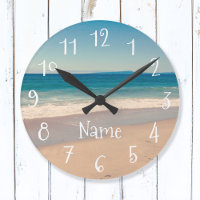 Blue Teal Sandy Beach Scenic Photo
