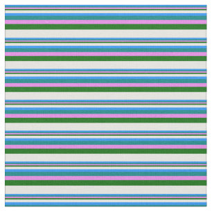 Blue, Teal, Violet, Dark Green, and White Coloured Fabric