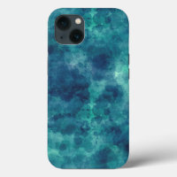 Blue Teal Watercolor Abstraction