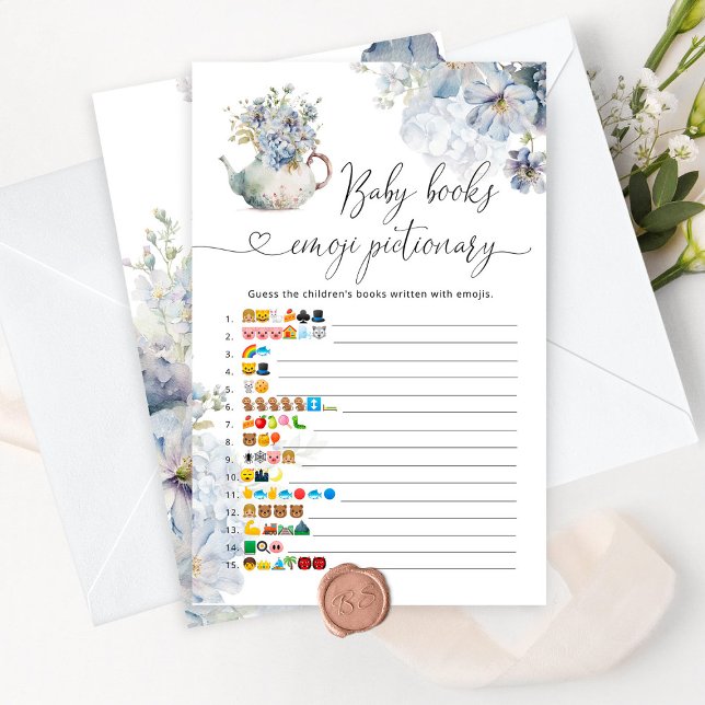 Blue teapot childrens books emoji pictionary game (Creator Uploaded)