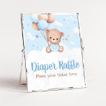 Blue Teddy Bear Baby Shower Diaper Raffle Poster<br><div class="desc">Make your event special with this Teddy Bear Baby Shower with our cute and lovely printable Diaper Raffle Sign featuring adorable Cute Baby Shower theme. Download,  personalise,  and create lasting memories with this perfect touch for your joyous celebration!
 
BS1104</div>