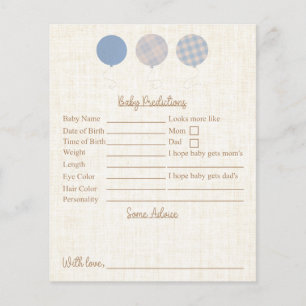 Blue Teddy Bear Baby Shower Predictions And Advice