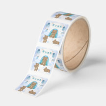 Blue Teddy Bear Baby Shower 
