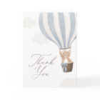 Blue Teddy Bear Hot Air Balloon Baby Shower