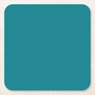 BLUE Template DIY change colour ADD TEXT IMAGE Square Paper Coaster