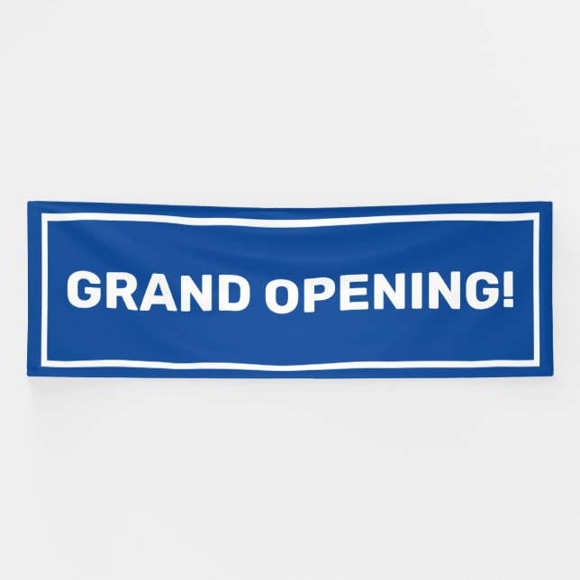 Blue template grand opening business banner (Horizontal)