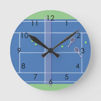 Blue Tennis Court Modern Tennis Player     