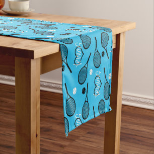 Blue Tennis Party, customisable Short Table Runner