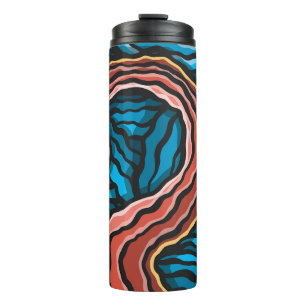 Blue Tentacle Thermal Tumbler