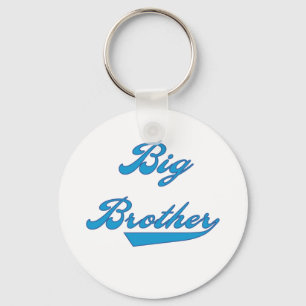 Blue Text Big Brother Key Ring