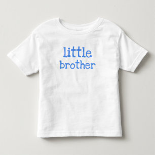 Blue Text  Little Brother Toddler T-Shirt