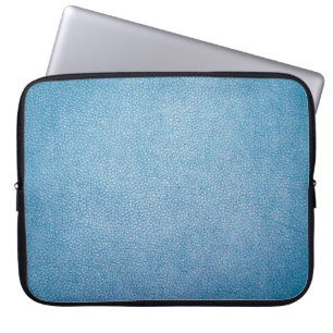 Blue textile laptop sleeve