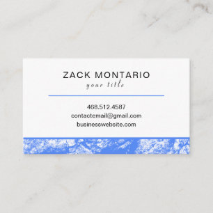 Blue Textured Business Card