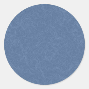 Blue textured pattern with swirling cloud classic round sticker