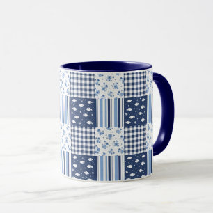 Blue Textures Mug