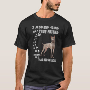 Blue Thai Ridgeback Saying Mum Dad  Costume Pariah T-Shirt