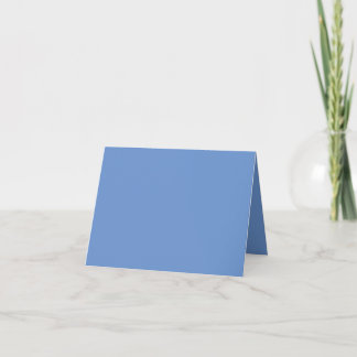 Blue Thank You Card Minimalist Elegant