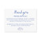 Blue Thank You Gift Basket Accommodation Wedding